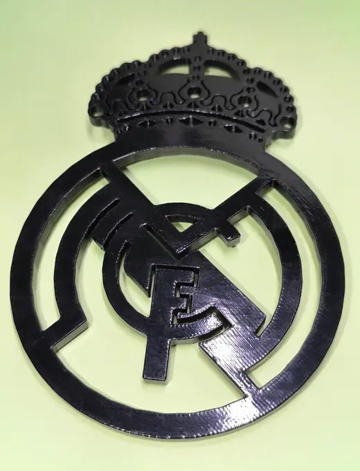 ESCUDO REAL MADRID MONOCROMO