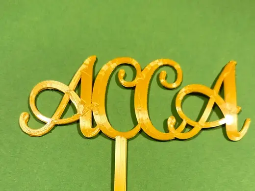 ACCA accountant accounts graduation cake topper