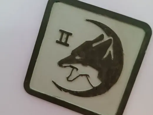 Spartan Silver team group patch