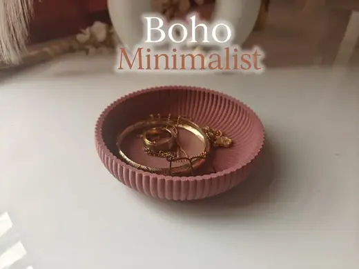 Boho Minimalist Catch-All Jewelry Tray Bowl