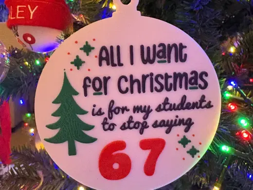 All I want for Christmas 67 ornament