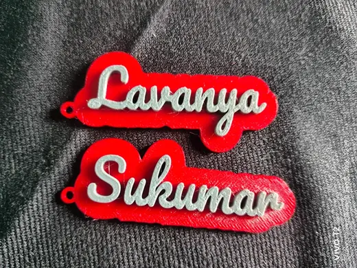 Name keychains