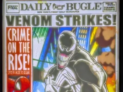 Spiderman Venom Strikes Daily Bugle Litho Color