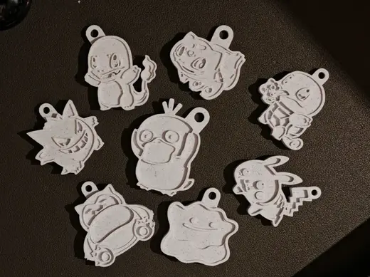 Pokemon Keychain (Ditto, Snorlax, Psyduck)