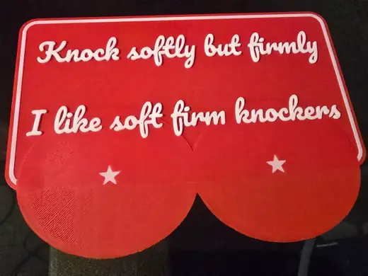 Sign - Knock Softly But Firmly