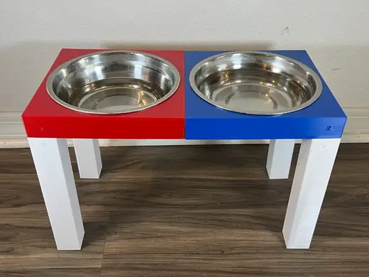 Raised Pet Bowl Food Water Holder Stand Elevated