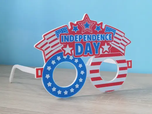 America 250th Anniversary Patriotic Glasses 8