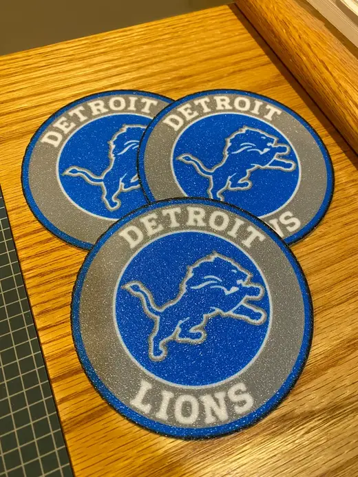 Detroit Lions Coaster Set of 4