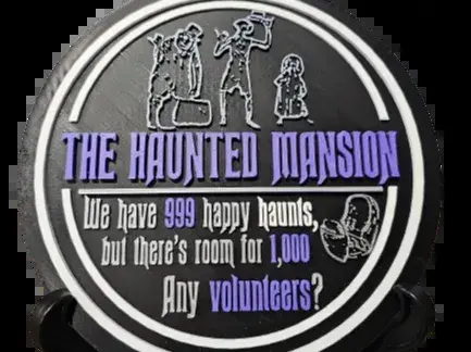 Haunted Mansion Ride Sign