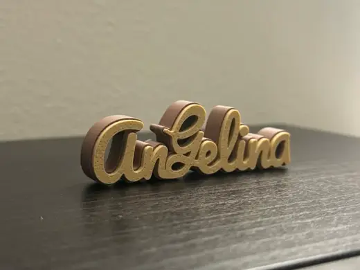 Desk Name or Desk Sign - Angelina