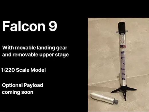 Falcon 9 1:220 Scale EZ fit 48 g