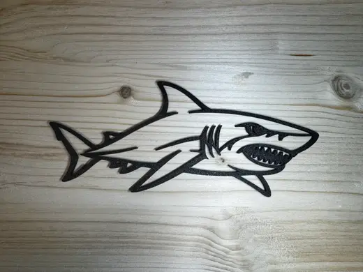 Minimal Line Animal Series - #05 Shark
