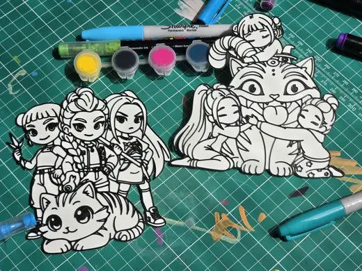 Kpop Derpy Friends Coloring Demon Hunter Friends