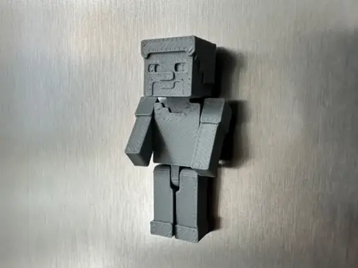 Fridge Magnet - Minecraft Mini Steve Adjustable