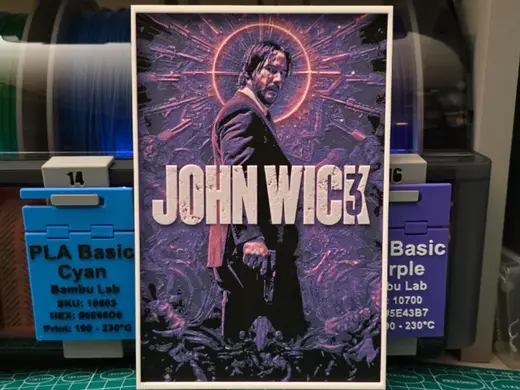 John Wick Chapter 3 Movie Poster - Hueforge Art