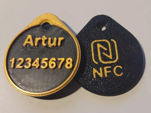 Custom Dog ID Tag NFC