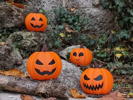 Vase mode Jack o' lantern - Halloween pumpkin lamp