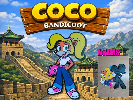 Coco Bandicoot Wall Decor (NoAMS - Separate parts)