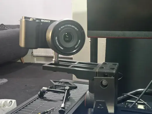 No tool Camera mount for Aluminium profile Sim rig