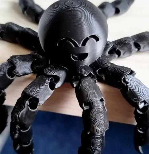 Cute happy articulated octopus