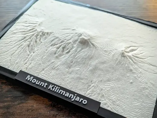 Mount Kilimanjaro 3D Miniature