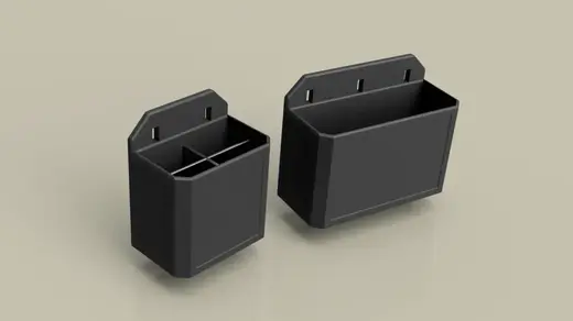 Slim Containers for IKEA SKADIS with optional divider
