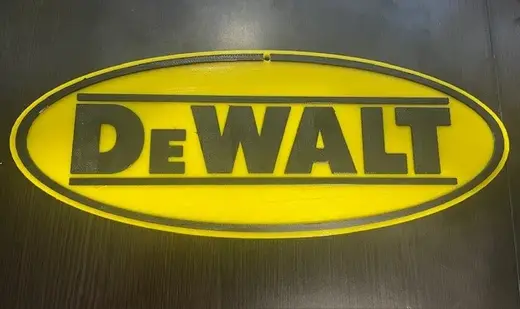 12" DEWALT GARAGE SIGN LOGO