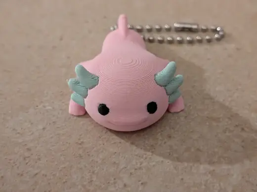 Cute Baby Axolotl Keychain / Backpack Charm
