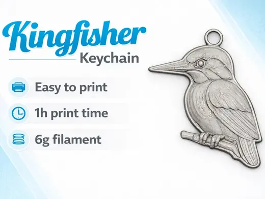Keychain - Kingfisher bird