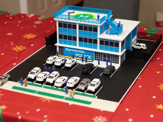 1/64th scale Police Station