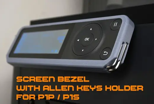 Screen Bezel with Allen keys holder for P1P / P1S