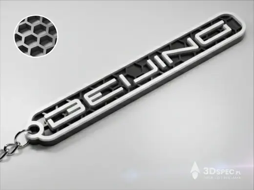 Beijng logo keychain