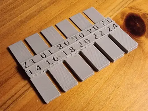 Compact Wall Thickness & Transparency Test Print