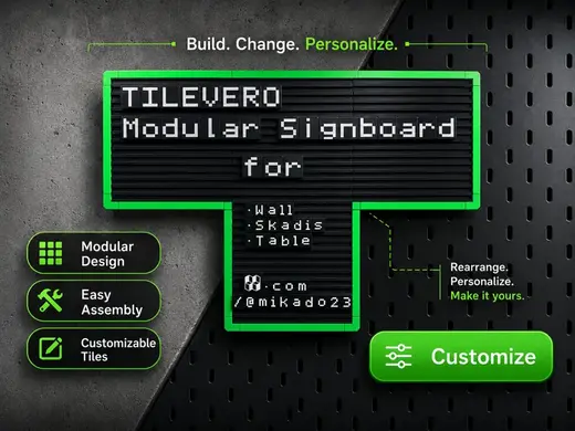 TILEVERO – Modular Display | Wall | SKÅDIS | Table