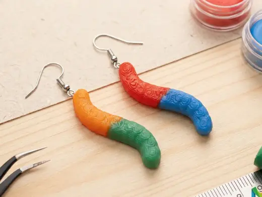 Gummy Worm Earrings