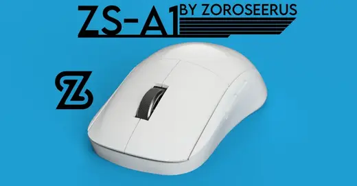 ZS-A1, 3D Printed Symmetric Wireless Mouse for Logitech G305