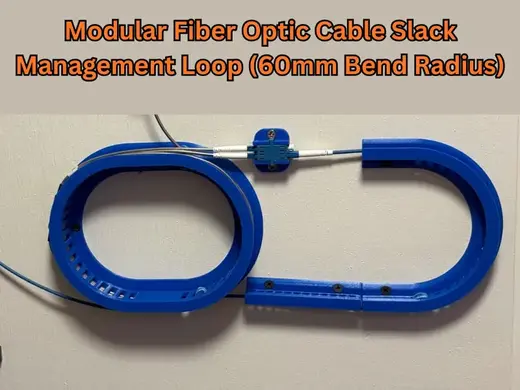 Modular Fiber Optic Cable Slack Management Loop