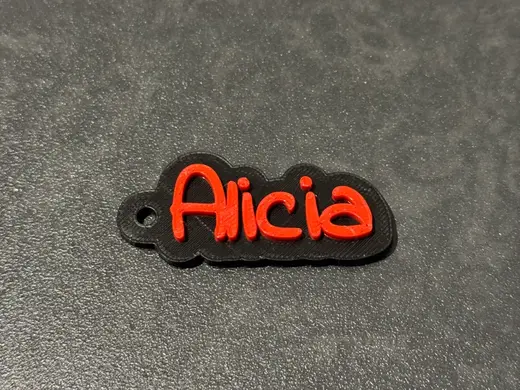 Keychain Alicia - Portachiavi Alicia