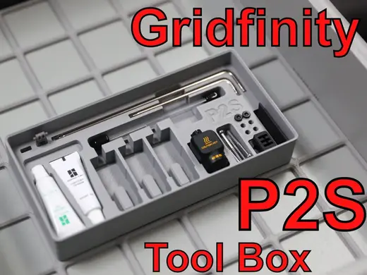 Gridfinity P2S Accessories Tool Box 2x4 Bin
