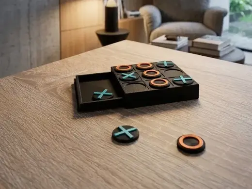 Mini Tic-Tac-Toe (Print-in-Place Schublade / 60mm)