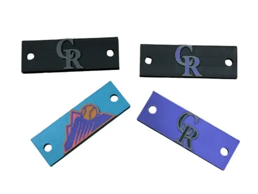 Baseball Cap Logo Plates - Colorado Rockies