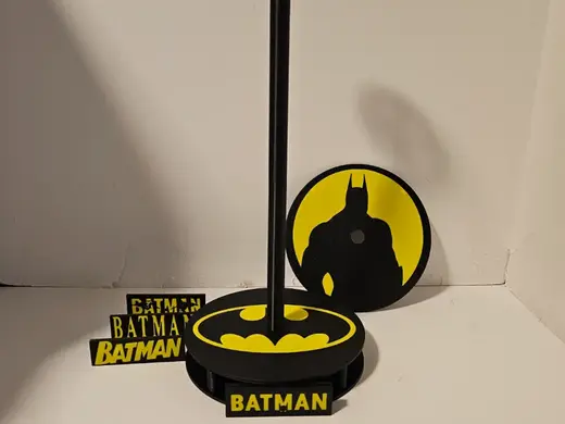Batman Helmet Stand w/changeable face plates