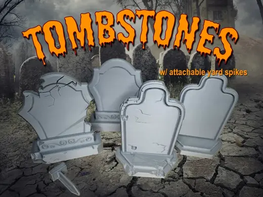 Graveyard Tombstones Halloween Decoration