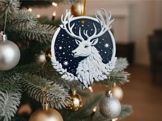 Christmas Stag Decoration