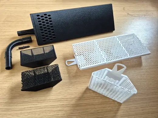 Corner Aquarium Filter V1 (air-powered)