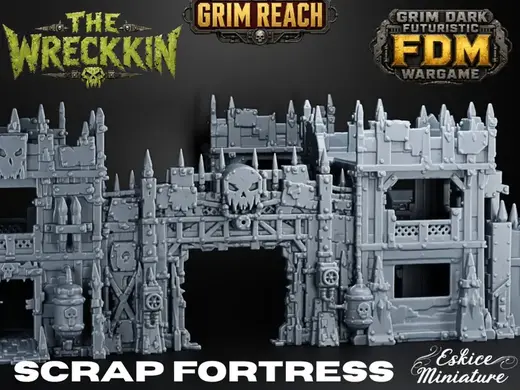 SCRAP FORTRESS FOR THE WRECKKIN - Grim Dark Sci Fi