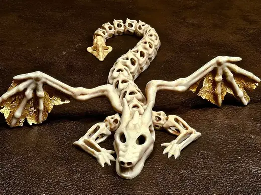 Demon Skeleton Dragron with Wings