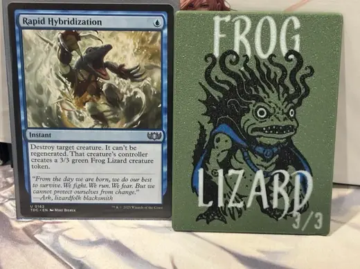 Magic: The Gathering Tarkir 3/3 Frog Lizard Token