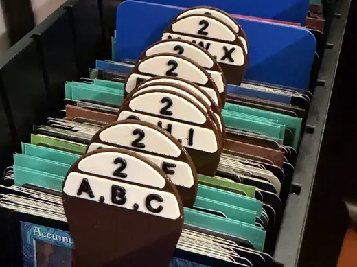 TCG Card Sorting Dividers - Center Aligned