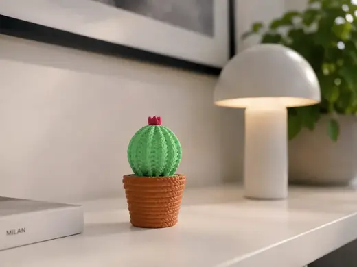 Cute Knitted Cactus Desk Decor